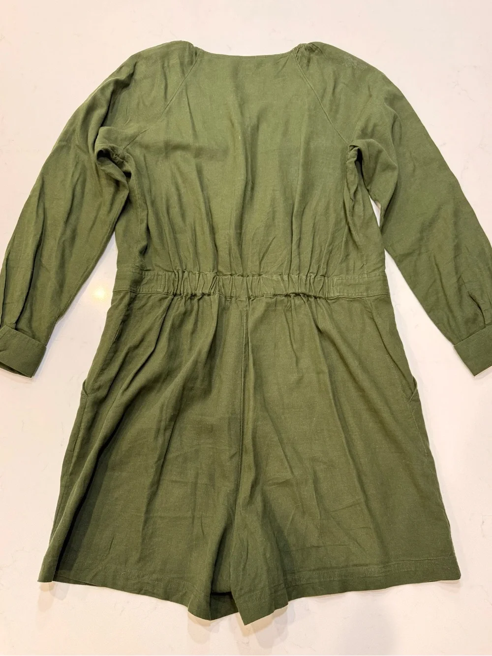 EUC – Banana Republic Linen Blend Utility Romper – Size Medium